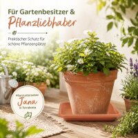 Pflanztopfuntersetzer Jana Terrakotta 20 x 20 cm