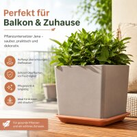 Pflanztopfuntersetzer Jana Terrakotta 34 x 34 cm