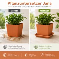 Pflanztopfuntersetzer Jana Terrakotta 34 x 34 cm