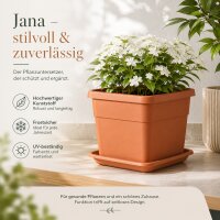 Pflanztopfuntersetzer Jana Terrakotta 34 x 34 cm