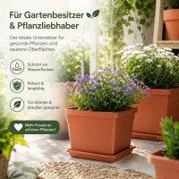 Pflanztopfuntersetzer Jana Terrakotta 34 x 34 cm