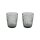 Trinkglas Ray 2er-SET Grau