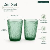 Trinkglas Ray 2er-SET Grün - 300ml