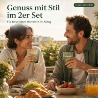 Trinkglas Ray 2er-SET Grün - 300ml