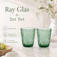Trinkglas Ray 2er-SET Grün - 300ml