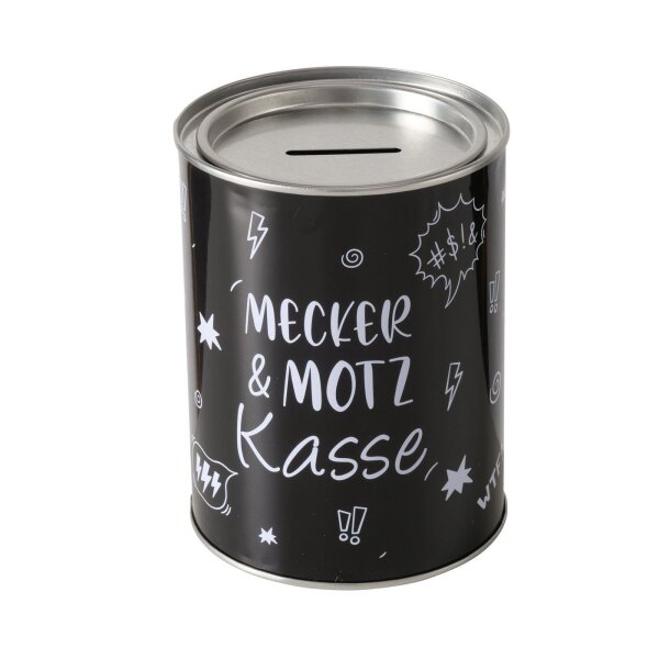 Spardose Mecker- & Motzkasse 10 x 13,3 cm
