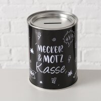 Spardose Mecker- & Motzkasse 10 x 13,3 cm