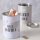 Spardose Urlaub 10x14cm Weiß Off-White Metall Reisekasse mit Deckel