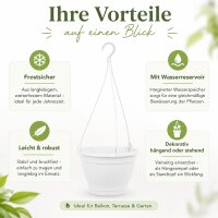 Blumentopf Hängeampel Lea Weiß Ø ca. 25 cm