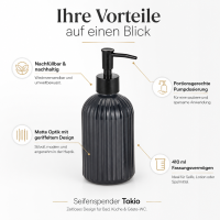 Seifenspender Tokio - Nachfüllbarer Pumpdosierer
