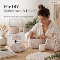 Baumwollkordel 9mm 30m Beige - Makramee Kordel Nude geflochten