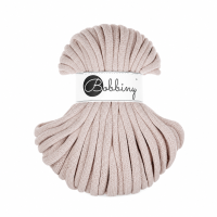 Makramee Kordel 9mm 30m Beige Nude - Baumwollkordel geflochten