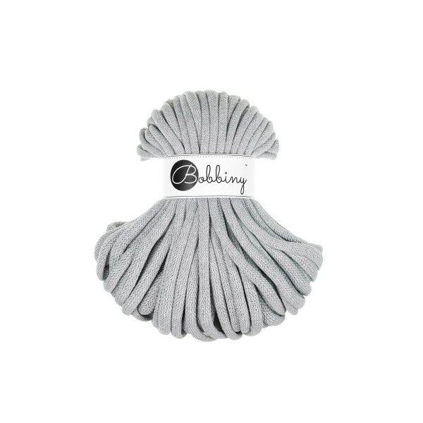 Baumwollkordeln - Flechtkordeln 9 mm - 30m Light Grey