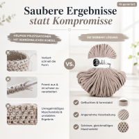 Baumwollkordeln - Flechtkordeln 5 mm - 50m Pearl