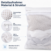 Wäschenetz 30 x 40 cm mit Reißverschluss – Schutz für Feinwäsche
