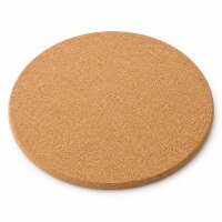 Kork Untersetzer Topf 0,7x19,5cm Natur Korkbraun rund...