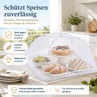 Fliegenhaube weiß faltbar 35 x 35 x 20 cm