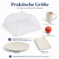 Fliegenhaube weiß faltbar 35 x 35 x 20 cm