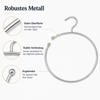 Gürtelring aus Metall für den Kleiderschrank Ø 15 cm