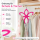 Schalbügel pink in Blütenform mit Samtoberfläche