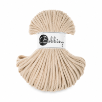 Baumwollkordel 5mm 50m Beige - Warm Beige Kordelgarn geflochten