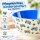 Kinderschale 200ml Blau Creme - Melamin Schüssel für Müsli und Obst