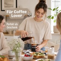 Hohes Trinkglas 500ml Transparent - Borosilikatglas für Iced Coffee