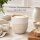 Steingutbecher 200ml Creme - kleiner Becher ohne Henkel aus Keramik