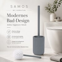 WC-Garnitur Samos Toilettenbürstenhalter - Grau