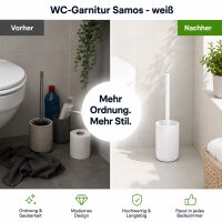 WC-Garnitur Samos Toilettenbürstenhalter - Weiß