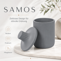 Aufbewahrungsdose Samos - Grau