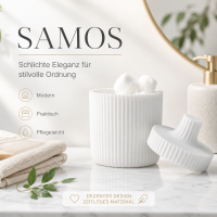 Aufbewahrungsdose Samos - Weiß