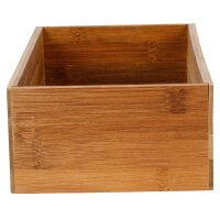 Küchen Organizer Set aus Bambus 2tlg Natur honigbraun Regalbox Küche