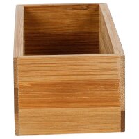 Küchen Organizer Set aus Bambus 2tlg Natur honigbraun Regalbox Küche