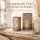 Boltze Windlicht Christina 2er-Set Grau Shabby-Look