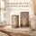 Boltze Windlicht Christina 2er-Set Grau Shabby-Look