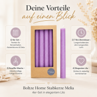 Boltze Home Stabkerze Melia - Lila