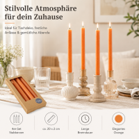 Boltze Home Stabkerze Melia 4er-SET - Orange