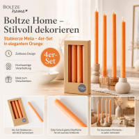 Boltze Home Stabkerze Melia 4er-SET - Orange