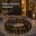 LED Adventskranz schwarz 41x41x11 Metall mit 300 LED Outdoor