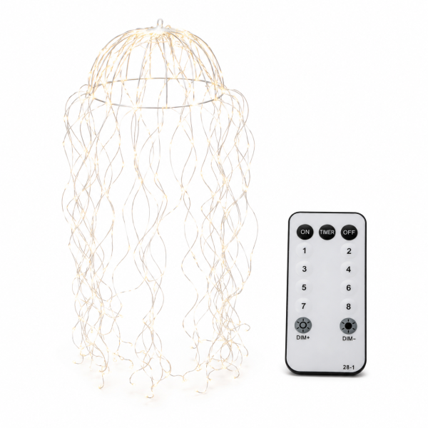 Lichterkette Qualle mit LED-Strängen - 480 LEDs 30 x 30 cm