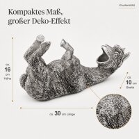 Flaschenhalter Alpaka 10cm 30cm Silber Silberfarben Tiermotiv Weinflasche