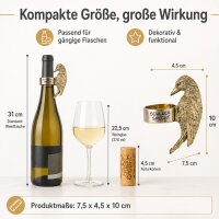 Flaschenring Specht Gold - Schluckspecht