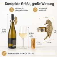 Flaschenring Specht Gold - Schluckspecht