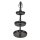 Aluminium Etagere 16x16x41cm Schwarz Anthrazit für Deko Gebäck