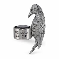 Flaschenring Specht Silber - Schluckspecht