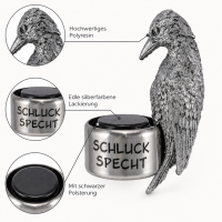 Flaschenring Specht Silber - Schluckspecht