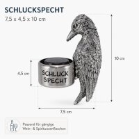 Flaschenring Specht Silber - Schluckspecht