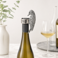 Flaschenring Specht Silber - Schluckspecht