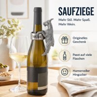 Flaschenring Ziege Silber - Saufziege